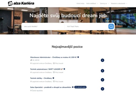 Kariérní stránky pro Alza.cz